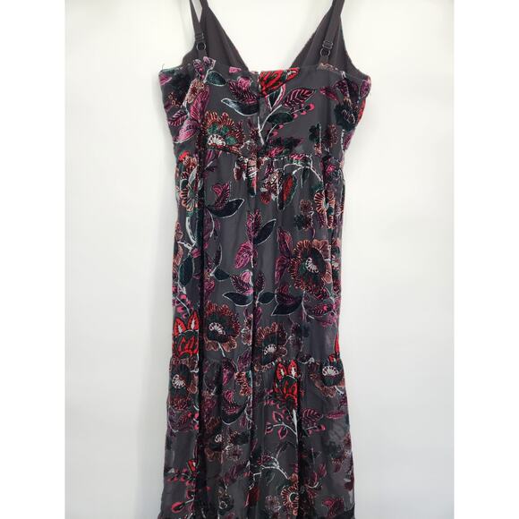 NWT Anthropologie Hutch Tiered Velvet Floral Wide Leg Jumpsuit Size 4 #8F502 - Picture 7 of 10